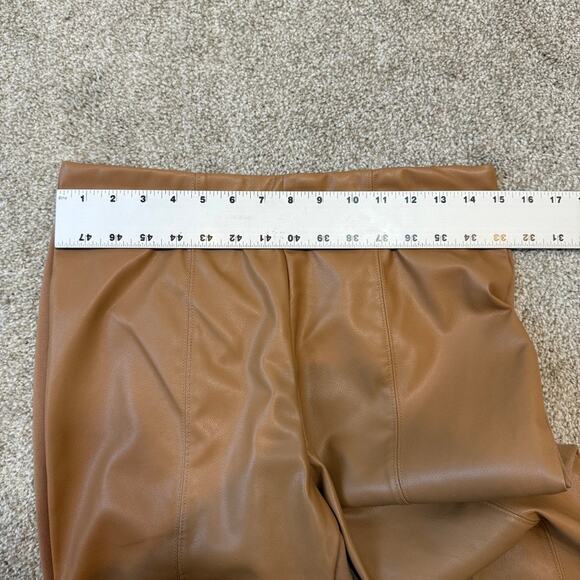 Calvin Klein medium faux leather front pull on slim stretch pant P3 2466 - Picture 3 of 12